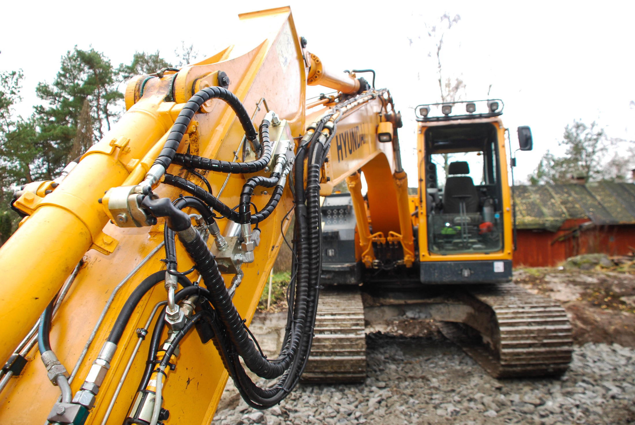 Dynaset HVB Hydraulic Vibra on excavator
