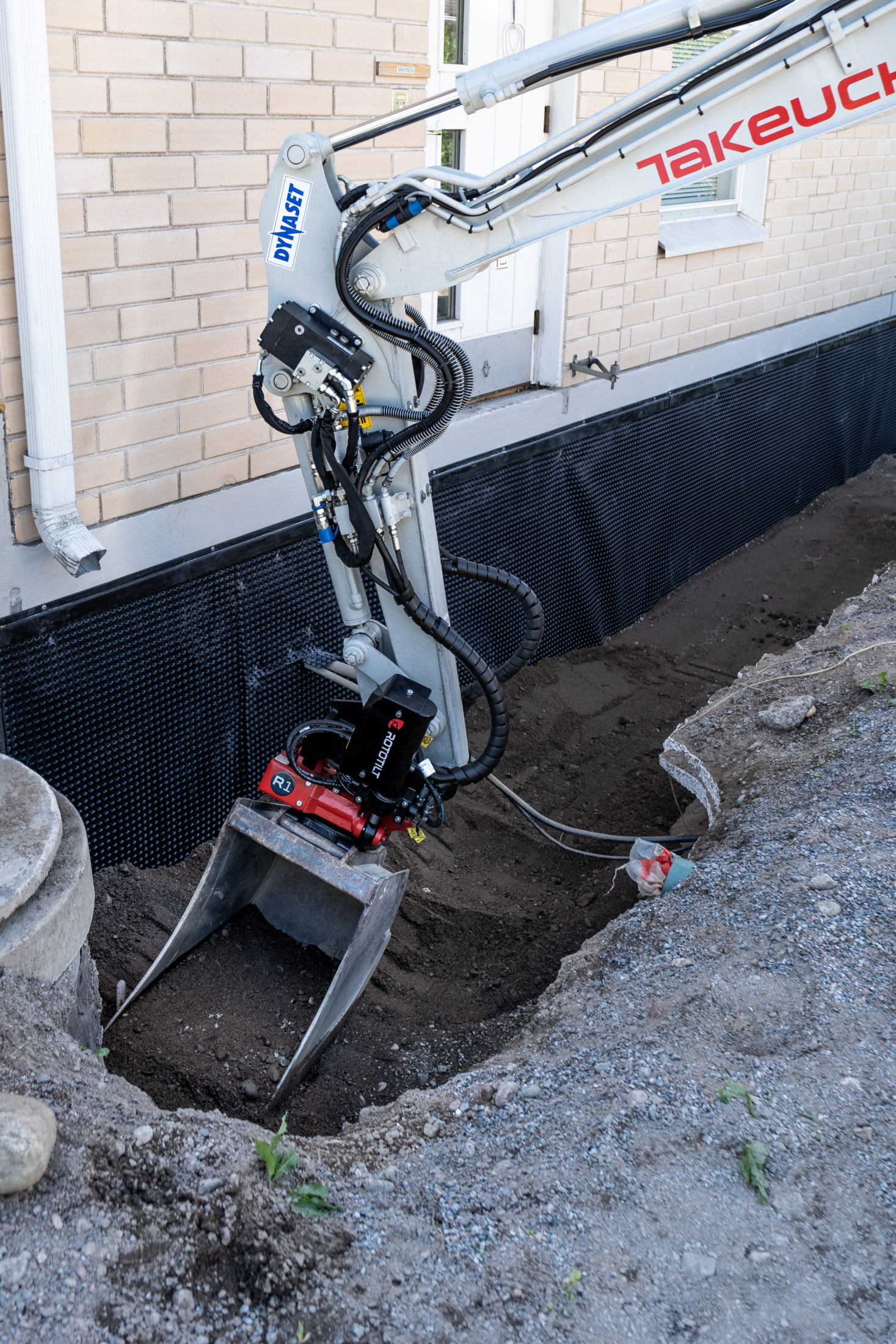 HVB Hydraulic Vibra Takeuchi TB230 row house construction Nokia Boom Close Print