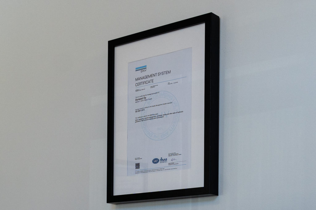 Photo about ISO 9001:2015 certificate