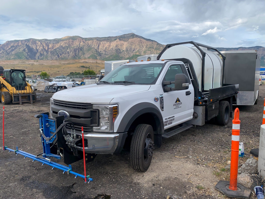 Ford F 550 with KPL Truck High Pressure Street Washing Unit.