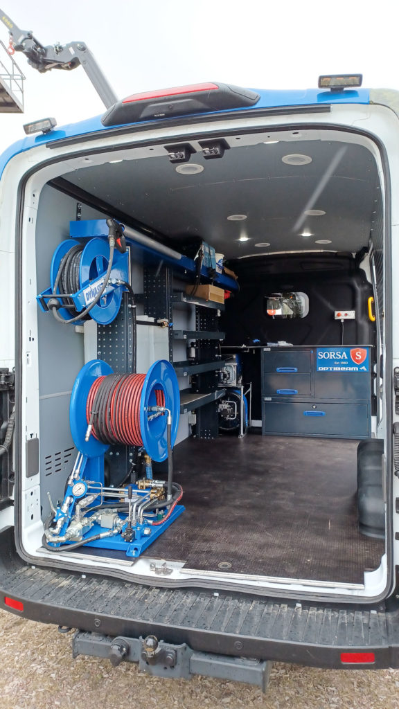 Ford Transit Service Vehicle 2022 Hydraulic Equipment Saves Space Web